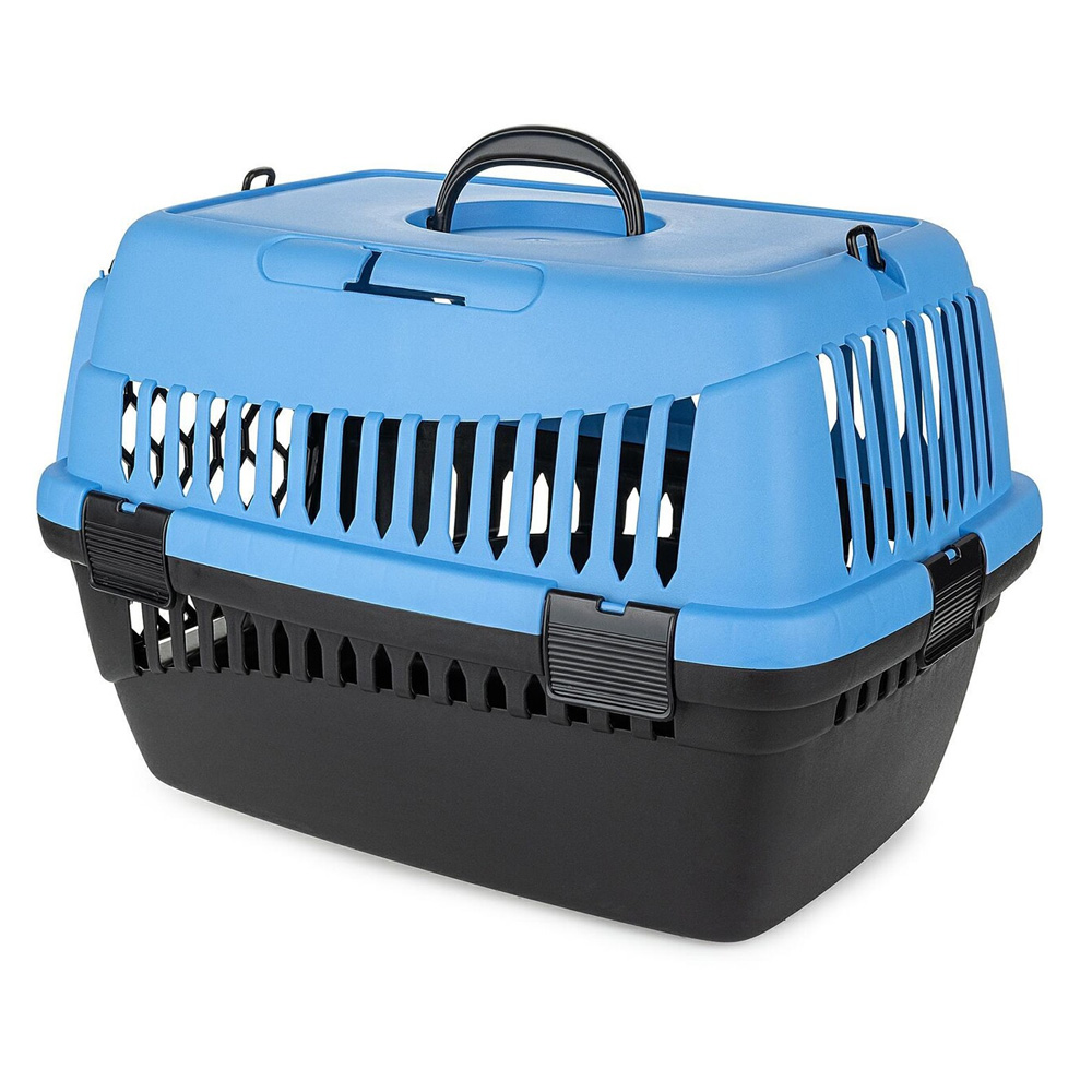 Transporter dla Psa Kota Królika S 50x33x33 cm - Abba Niebieski do Samochodu